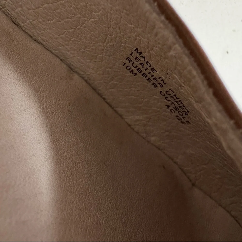 Michael Kors Rochelle Pump‎ Women's Size 10M Barley Brown Leather Heels Shoes